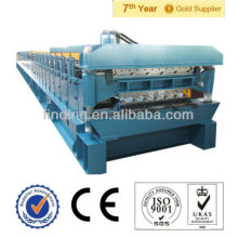 double layer glazed colored steel roof tiles and step tile rolling forming machine